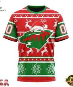NHL Minnesota Wild Specialized Unisex Christmas Is Coming Hoodie, T Shirt , NHL Hockey 3D Shirt Nhl Minnesota Wild Specialized Unisex Christmas IS Coming Hoodie T Shirt 4