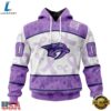 NHL Nashville Predators Special Lavender Fight Cancer Hoodie, T Shirt , NHL Hockey 3D Shirt Nhl Nashville Predators Special Lavender Fight Cancer Hoodie T Shirt 1