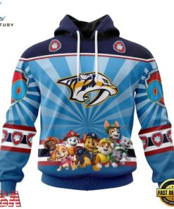 NHL Nashville Predators Special Paw Patrol Kits Hoodie, T Shirt , NHL Hockey 3D Shirt Nhl Nashville Predators Special Paw Patrol Kits Hoodie T Shirt 1