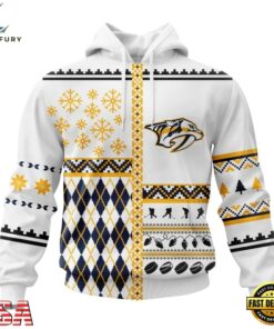 NHL Nashville Predators Specialized Christmas Is Coming New Design Hoodie, T Shirt , NHL Hockey 3D Shirt Nhl Nashville Predators Specialized Christmas IS Coming New Design Hoodie T Shirt 1