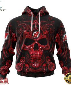 NHL New Jersey Devils Special Design Halloween With Skull Art Hoodie, T Shirt , NHL Hockey 3D Shirt Nhl New Jersey Devils Special Design Halloween With Skull Art Hoodie T Shirt 1