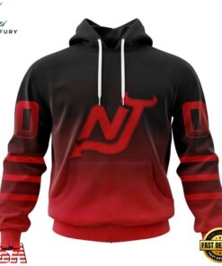 NHL New Jersey Devils Special Retro Gradient Design Hoodie, T Shirt, NHL Hockey 3D Shirt Nhl New Jersey Devils Special Retro Gradient Design Hoodie T Shirt 1