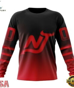 NHL New Jersey Devils Special Retro Gradient Design Hoodie, T Shirt, NHL Hockey 3D Shirt Nhl New Jersey Devils Special Retro Gradient Design Hoodie T Shirt 3