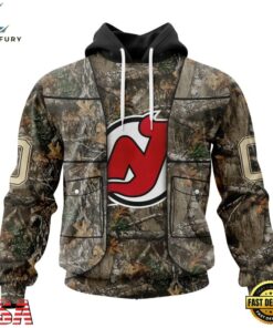 NHL New Jersey Devils Specialized Unisex Vest Kits With Realtree Camo Hoodie, T Shirt, NHL Hockey 3D Shirt Nhl New Jersey Devils Specialized Unisex Vest Kits With Realtree Camo Hoodie T Shirt 1