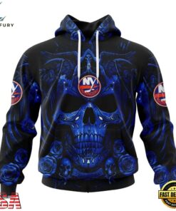 NHL New York Islanders Special Design Halloween With Skull Art Hoodie, T Shirt , NHL Hockey 3D Shirt Nhl New York Islanders Special Design Halloween With Skull Art Hoodie T Shirt 1