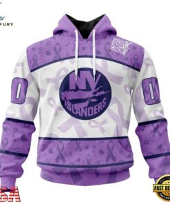 NHL New York Islanders Special Lavender Fight Cancer Hoodie, T Shirt , NHL Hockey 3D Shirt Nhl New York Islanders Special Lavender Fight Cancer Hoodie T Shirt 1