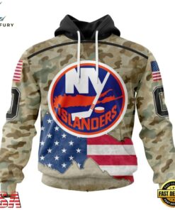 NHL New York Islanders Specialized Kits For United State With Camo Color Hoodie, T Shirt , NHL Hockey 3D Shirt Nhl New York Islanders Specialized Kits For United State With Camo Color Hoodie T Shirt 1