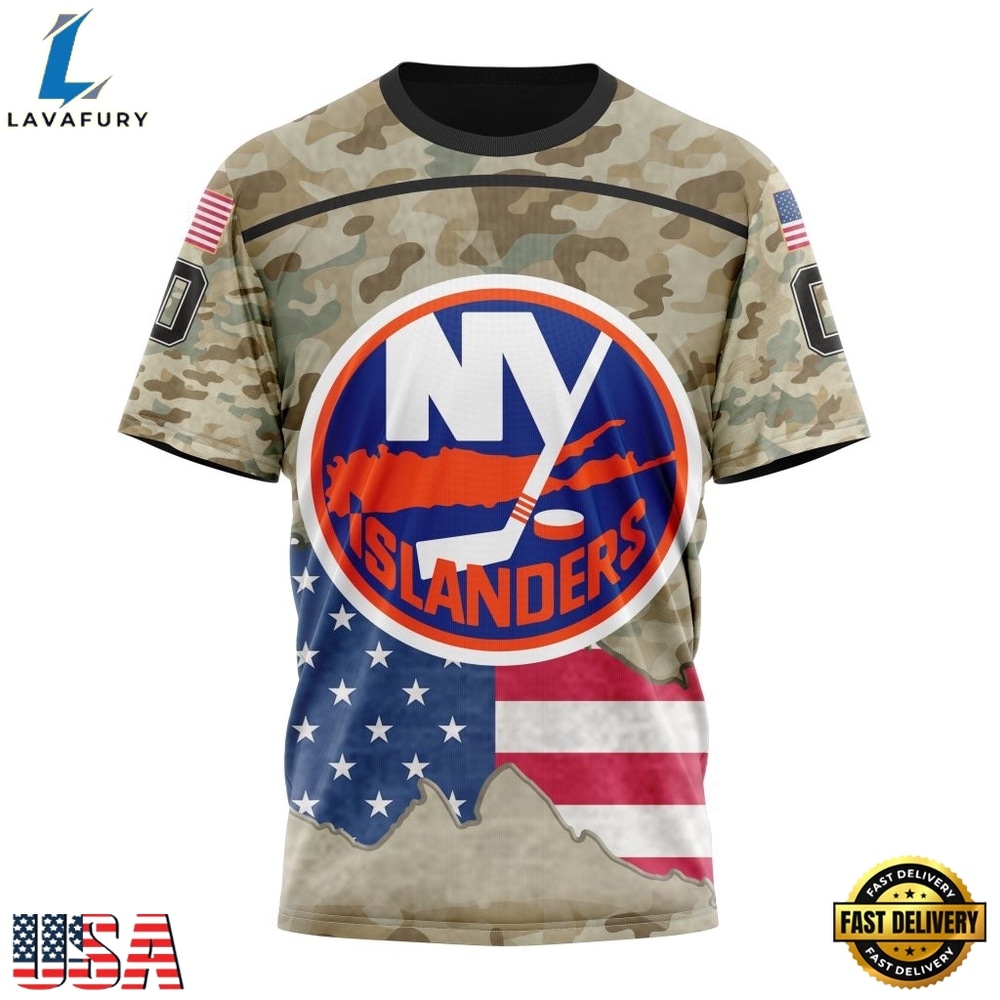 NHL New York Islanders Specialized Kits For United State With Camo Color Hoodie, T Shirt , NHL Hockey 3D Shirt Nhl New York Islanders Specialized Kits For United State With Camo Color Hoodie T Shirt 4