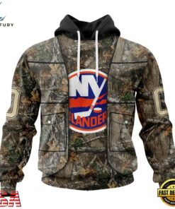 NHL New York Islanders Specialized Unisex Vest Kits With Realtree Camo Hoodie, T Shirt, NHL Hockey 3D Shirt Nhl New York Islanders Specialized Unisex Vest Kits With Realtree Camo Hoodie T Shirt 1