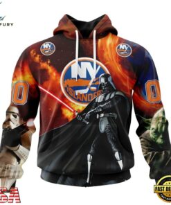 NHL New York Islanders x Star War Specialized Design Hoodie, T Shirt , NHL Hockey 3D Shirt Nhl New York Islanders X Star War Specialized Design Hoodie T Shirt 1