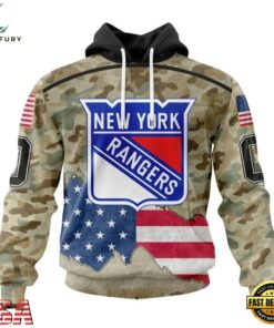NHL New York Rangers Specialized Kits For United State With Camo Color Hoodie, T Shirt , NHL Hockey 3D Shirt Nhl New York Rangers Specialized Kits For United State With Camo Color Hoodie T Shirt 1