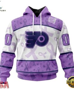 NHL Philadelphia Flyers Special Lavender Fight Cancer Hoodie, T Shirt , NHL Hockey 3D Shirt Nhl Philadelphia Flyers Special Lavender Fight Cancer Hoodie T Shirt 1