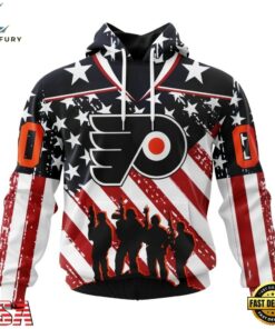 NHL Philadelphia Flyers Specialized Kits For Honor USS Military Hoodie, T Shirt , NHL Hockey 3D Shirt Nhl Philadelphia Flyers Specialized Kits For Honor Uss Military Hoodie T Shirt 1