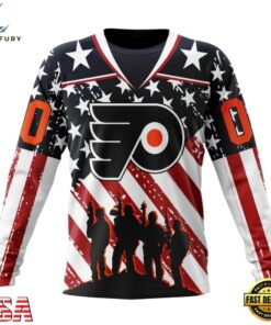 NHL Philadelphia Flyers Specialized Kits For Honor USS Military Hoodie, T Shirt , NHL Hockey 3D Shirt Nhl Philadelphia Flyers Specialized Kits For Honor Uss Military Hoodie T Shirt 3