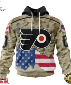 NHL Philadelphia Flyers Specialized Kits For United State With Camo Color Hoodie, T Shirt , NHL Hockey 3D Shirt Nhl Philadelphia Flyers Specialized Kits For United State With Camo Color Hoodie T Shirt 1