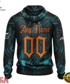 NHL San Jose Sharks Special Design Halloween With Skull Art Hoodie, T Shirt , NHL Hockey 3D Shirt Nhl San Jose Sharks Special Design Halloween With Skull Art Hoodie T Shirt 2