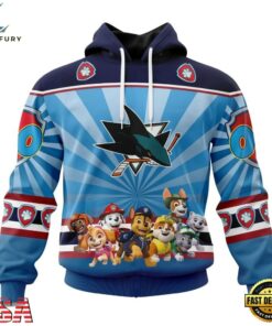 NHL San Jose Sharks Special Paw Patrol Kits Hoodie, T Shirt , NHL Hockey 3D Shirt Nhl San Jose Sharks Special Paw Patrol Kits Hoodie T Shirt 1