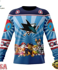 NHL San Jose Sharks Special Paw Patrol Kits Hoodie, T Shirt , NHL Hockey 3D Shirt Nhl San Jose Sharks Special Paw Patrol Kits Hoodie T Shirt 3