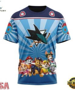 NHL San Jose Sharks Special Paw Patrol Kits Hoodie, T Shirt , NHL Hockey 3D Shirt Nhl San Jose Sharks Special Paw Patrol Kits Hoodie T Shirt 4