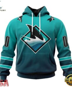 NHL San Jose Sharks Special Retro Gradient Design Hoodie, T Shirt, NHL Hockey 3D Shirt Nhl San Jose Sharks Special Retro Gradient Design Hoodie T Shirt 1