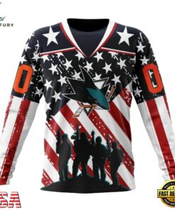 NHL San Jose Sharks Specialized Kits For Honor USS Military Hoodie, T Shirt , NHL Hockey 3D Shirt Nhl San Jose Sharks Specialized Kits For Honor Uss Military Hoodie T Shirt 3