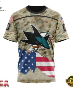 NHL San Jose Sharks Specialized Kits For United State With Camo Color Hoodie, T Shirt , NHL Hockey 3D Shirt Nhl San Jose Sharks Specialized Kits For United State With Camo Color Hoodie T Shirt 4
