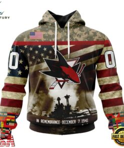 NHL San Jose Sharks Specialized Unisex Kits Remember Pearl Harbor Hoodie, T Shirt , NHL Hockey 3D Shirt Nhl San Jose Sharks Specialized Unisex Kits Remember Pearl Harbor Hoodie T Shirt 1