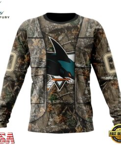 NHL San Jose Sharks Specialized Unisex Vest Kits With Realtree Camo Hoodie, T Shirt, NHL Hockey 3D Shirt Nhl San Jose Sharks Specialized Unisex Vest Kits With Realtree Camo Hoodie T Shirt 3