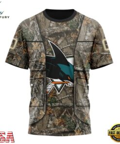 NHL San Jose Sharks Specialized Unisex Vest Kits With Realtree Camo Hoodie, T Shirt, NHL Hockey 3D Shirt Nhl San Jose Sharks Specialized Unisex Vest Kits With Realtree Camo Hoodie T Shirt 4