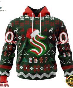 NHL Seattle Kraken Hockey Christmas Is Coming 2026 Hoodie, T Shirt , NHL Hockey 3D Shirt Nhl Seattle Kraken Hockey Christmas IS Coming 2026 Hoodie T Shirt 1