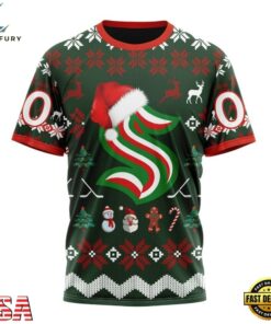 NHL Seattle Kraken Hockey Christmas Is Coming 2026 Hoodie, T Shirt , NHL Hockey 3D Shirt Nhl Seattle Kraken Hockey Christmas IS Coming 2026 Hoodie T Shirt 4