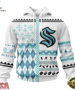 NHL Seattle Kraken Specialized Christmas Is Coming New Design Hoodie, T Shirt , NHL Hockey 3D Shirt Nhl Seattle Kraken Specialized Christmas IS Coming New Design Hoodie T Shirt 1