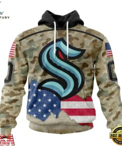 NHL Seattle Kraken Specialized Kits For United State With Camo Color Hoodie, T Shirt , NHL Hockey 3D Shirt Nhl Seattle Kraken Specialized Kits For United State With Camo Color Hoodie T Shirt 1