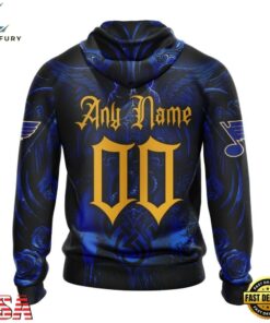 NHL St Louis Blues Special Design Halloween With Skull Art Hoodie, T Shirt , NHL Hockey 3D Shirt Nhl ST Louis Blues Special Design Halloween With Skull Art Hoodie T Shirt 2
