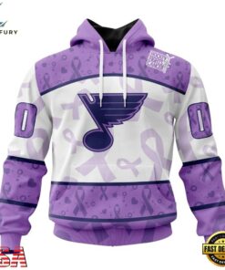 NHL St Louis Blues Special Lavender Fight Cancer Hoodie, T Shirt , NHL Hockey 3D Shirt Nhl ST Louis Blues Special Lavender Fight Cancer Hoodie T Shirt 1