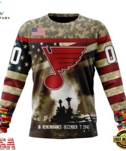 NHL St. Louis Blues Specialized Unisex Kits Remember Pearl Harbor Hoodie, T Shirt , NHL Hockey 3D Shirt Nhl ST Louis Blues Specialized Unisex Kits Remember Pearl Harbor Hoodie T Shirt 3