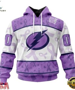 NHL Tampa Bay Lightning Special Lavender Fight Cancer Hoodie, T Shirt , NHL Hockey 3D Shirt Nhl Tampa Bay Lightning Special Lavender Fight Cancer Hoodie T Shirt 1