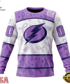 NHL Tampa Bay Lightning Special Lavender Fight Cancer Hoodie, T Shirt , NHL Hockey 3D Shirt Nhl Tampa Bay Lightning Special Lavender Fight Cancer Hoodie T Shirt 4