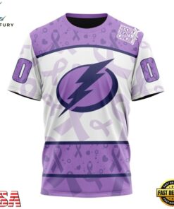 NHL Tampa Bay Lightning Special Lavender Fight Cancer Hoodie, T Shirt , NHL Hockey 3D Shirt Nhl Tampa Bay Lightning Special Lavender Fight Cancer Hoodie T Shirt 5