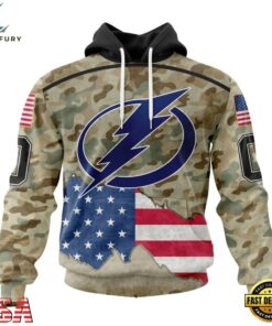NHL Tampa Bay Lightning Specialized Kits For United State With Camo Color Hoodie, T Shirt , NHL Hockey 3D Shirt Nhl Tampa Bay Lightning Specialized Kits For United State With Camo Color Hoodie T Shirt 1
