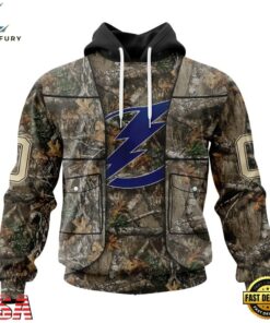 NHL Tampa Bay Lightning Specialized Unisex Vest Kits With Realtree Camo Hoodie, T Shirt, NHL Hockey 3D Shirt Nhl Tampa Bay Lightning Specialized Unisex Vest Kits With Realtree Camo Hoodie T Shirt 1