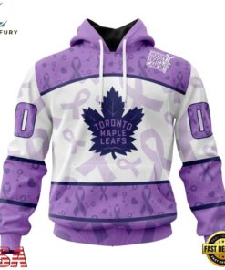 NHL Toronto Maple Leafs Special Lavender Fight Cancer Hoodie, T Shirt , NHL Hockey 3D Shirt Nhl Toronto Maple Leafs Special Lavender Fight Cancer Hoodie T Shirt 1