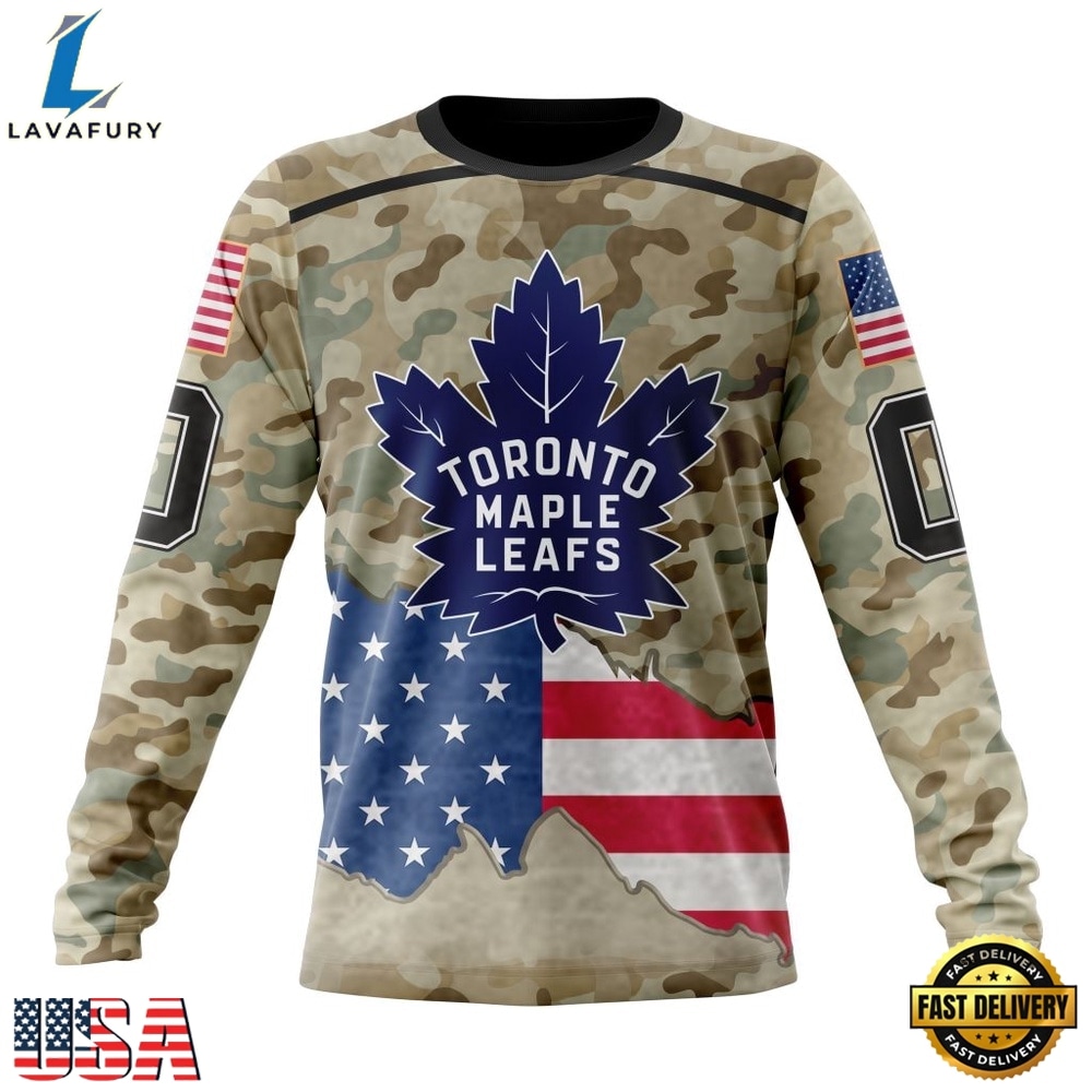 NHL Toronto Maple Leafs Specialized Kits For United State With Camo Color Hoodie, T Shirt , NHL Hockey 3D Shirt Nhl Toronto Maple Leafs Specialized Kits For United State With Camo Color Hoodie T Shirt 3