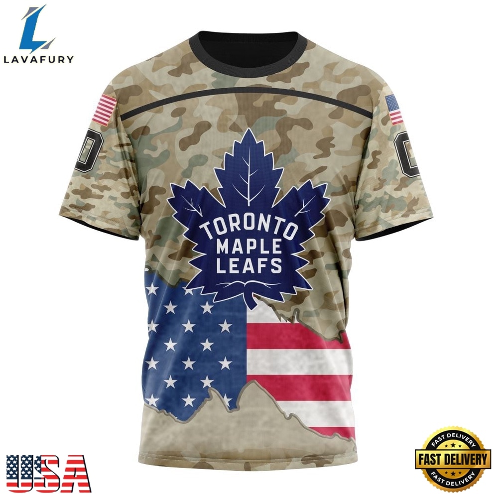 NHL Toronto Maple Leafs Specialized Kits For United State With Camo Color Hoodie, T Shirt , NHL Hockey 3D Shirt Nhl Toronto Maple Leafs Specialized Kits For United State With Camo Color Hoodie T Shirt 4
