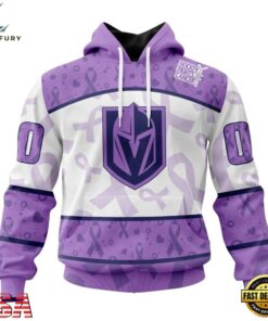 NHL Vegas Golden Knights Special Lavender Fight Cancer Hoodie, T Shirt , NHL Hockey 3D Shirt Nhl Vegas Golden Knights Special Lavender Fight Cancer Hoodie T Shirt 1
