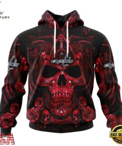 NHL Washington Capitals Special Design Halloween With Skull Art Hoodie, T Shirt , NHL Hockey 3D Shirt Nhl Washington Capitals Special Design Halloween With Skull Art Hoodie T Shirt 1