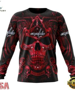 NHL Washington Capitals Special Design Halloween With Skull Art Hoodie, T Shirt , NHL Hockey 3D Shirt Nhl Washington Capitals Special Design Halloween With Skull Art Hoodie T Shirt 3