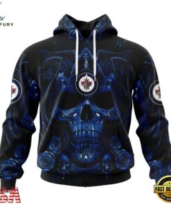 NHL Winnipeg Jets Special Design Halloween With Skull Art Hoodie, T Shirt , NHL Hockey 3D Shirt Nhl Winnipeg Jets Special Design Halloween With Skull Art Hoodie T Shirt 1