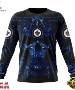 NHL Winnipeg Jets Special Design Halloween With Skull Art Hoodie, T Shirt , NHL Hockey 3D Shirt Nhl Winnipeg Jets Special Design Halloween With Skull Art Hoodie T Shirt 3
