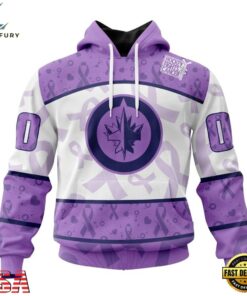 NHL Winnipeg Jets Special Lavender Fight Cancer Hoodie, T Shirt , NHL Hockey 3D Shirt Nhl Winnipeg Jets Special Lavender Fight Cancer Hoodie T Shirt 1